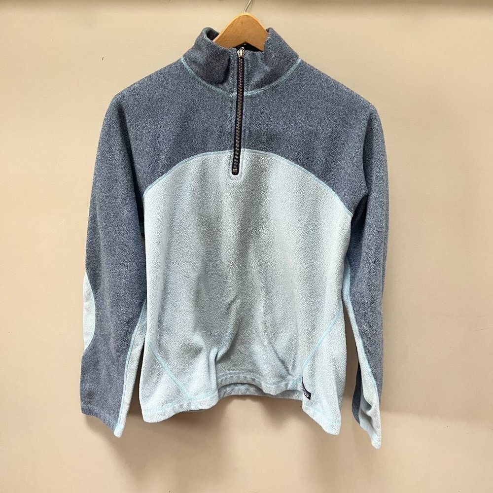 Patagonia Synchilla Two-Toned Blue Fleece Pullover- women's size M